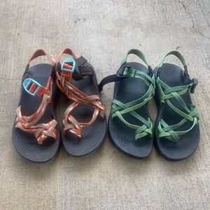 Two pairs of women’s chacos